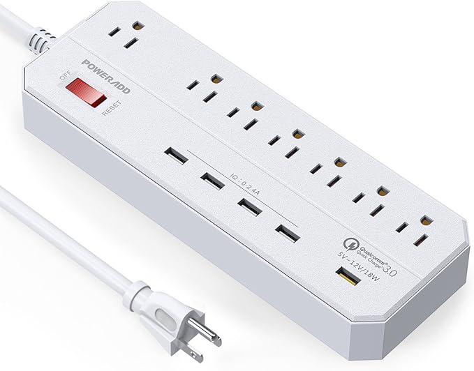 0 surge protector(7ac 5usb ports) ps-9020we